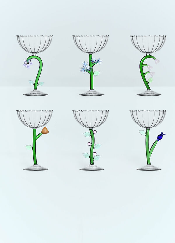 Ichendorf Milano Set Of Six Botanica Champagne Glasses Clear wps0691236